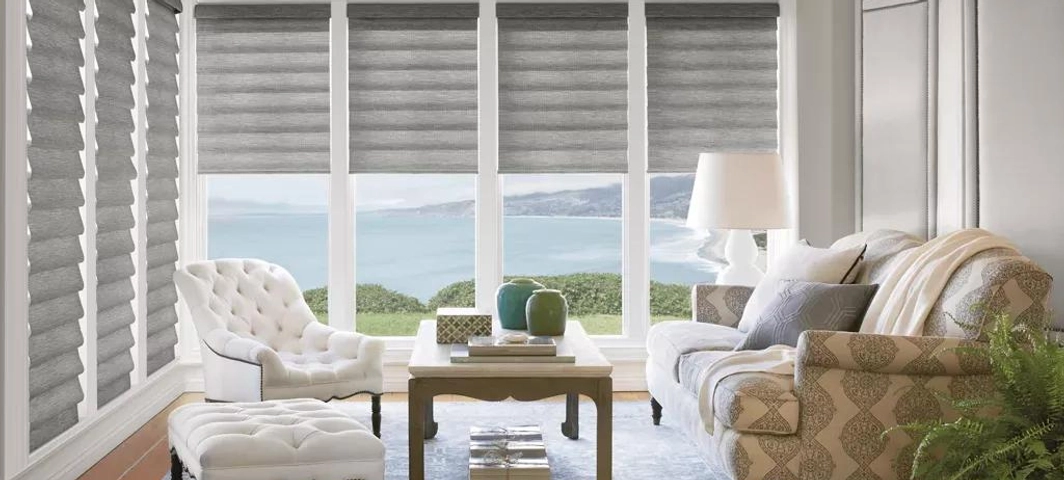 Sonnette Cellular Roller Shades hallway